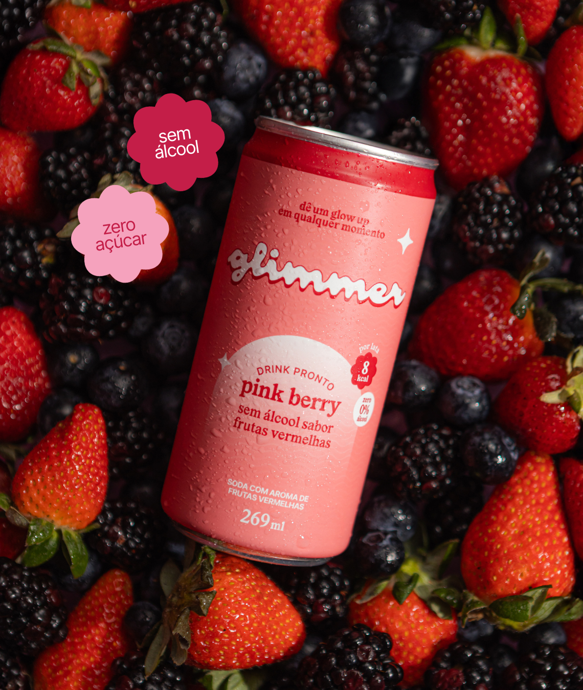pink berry - sem álcool